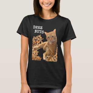 Camiseta Piada do gato DEEZ NUTS com castanhas de caju
