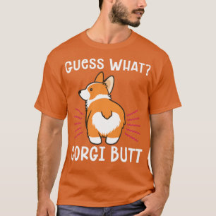 Camiseta Piada Engraçada Adivinha Que Bumbum De Corgi