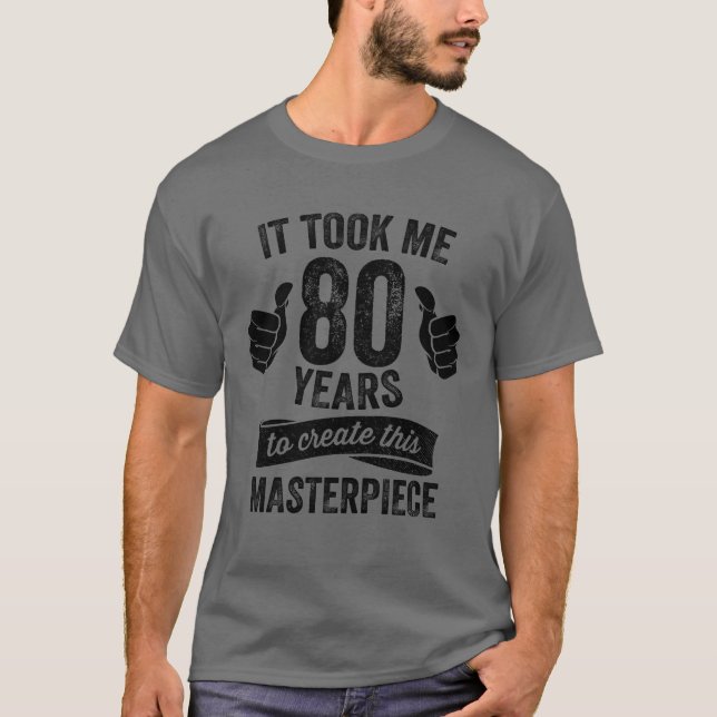 Camiseta Piada engraçada de 80 anos de idade Piada de anive (Frente)