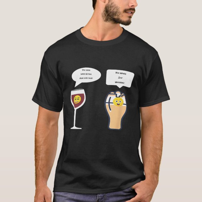Camiseta Piada Engraçada de Beer Vermelha (Frente)