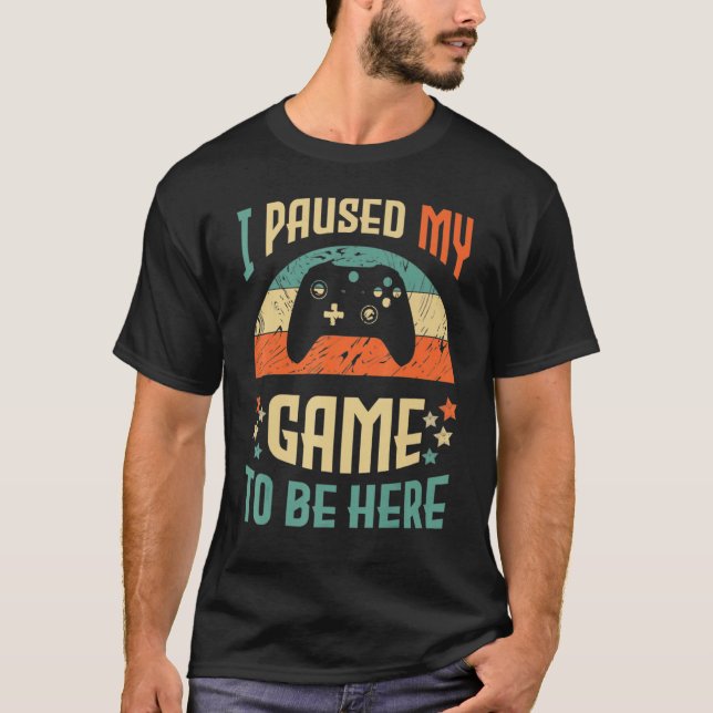 Camiseta Piada Engraçada De Humor De Jogadores De Vídeo Eu  (Frente)