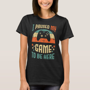 Camiseta Piada Engraçada De Humor De Jogadores De Vídeo Eu 
