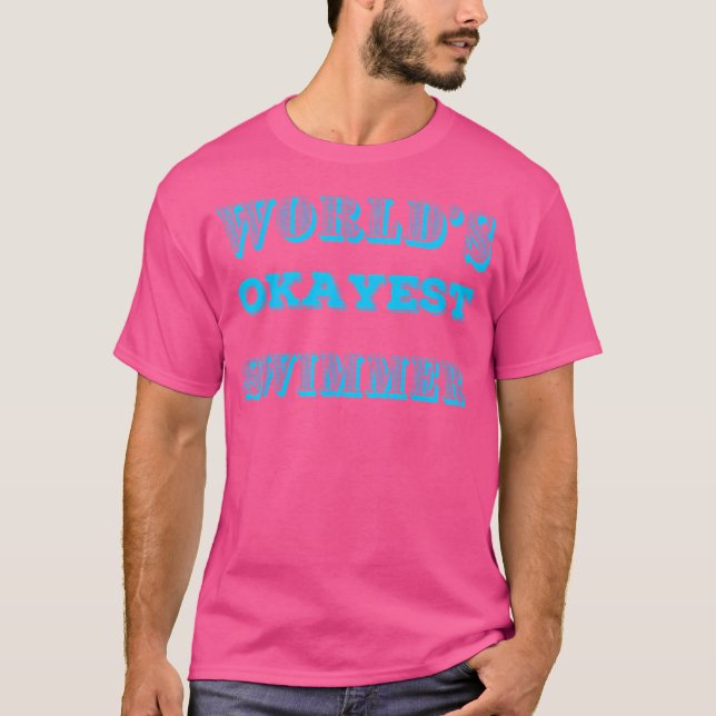 Camiseta Piada engraçada de natação Okay (Frente)