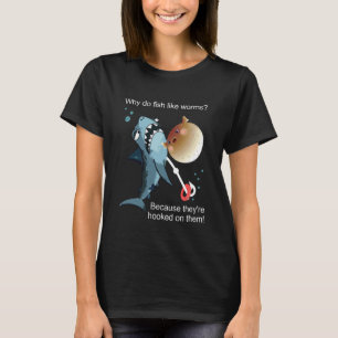 Camiseta Piada engraçada de pescador Por que os peixes gost