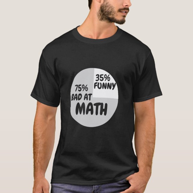 Camiseta Piada engraçada de professor de matemática homens  (Frente)