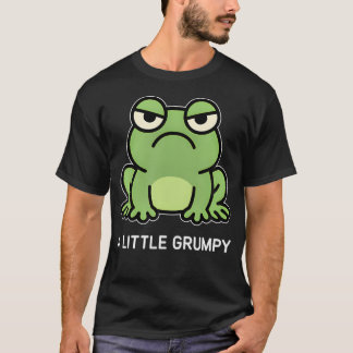 Camiseta Piada Engraçada de Sapo Um Pouco Mal-Humorado