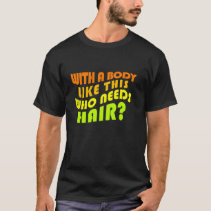 Camiseta Piada engraçada do careca, trocadilho de cabelo, i