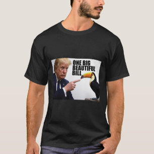 Camiseta Piada Engraçada Donald Trump Uma Grande Conta Boni