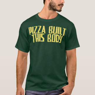 Camiseta Piada Engraçada Pizza Sarcástica Construiu Este Co