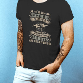 Camiseta Piada Engraçado Elétrico