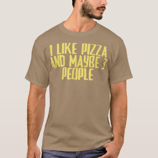Camiseta Piada Engraçado Sarcástico Eu Gosto De Pizza E Tal