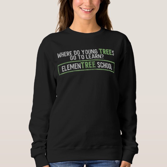 Camiseta Piada Escolar de Elemento de Jovens Árvores Pai D (Frente)