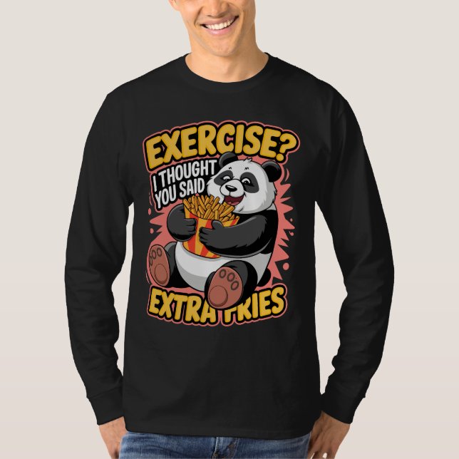 Camiseta Piada Extra Fries Panda (Frente)