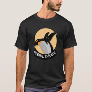 Camiseta Piada Formal de Galinha Pengim Engraçado Nome de A