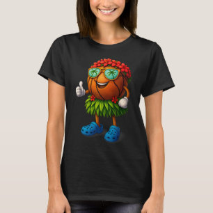 Camiseta Piada Havaí Esboço Havaiano Tropical Férias de Ver