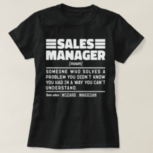 Camiseta Piada Humorosa do Atendedor de Compro Novo Gerente
