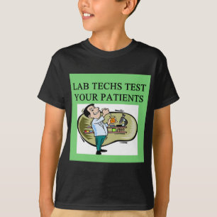 Camiseta piada médica do técnico de laboratório