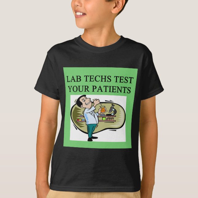 Camiseta piada médica do técnico de laboratório (Frente)