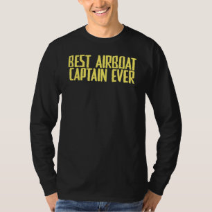 Camiseta Piada Sarcasiana Melhor Capitão de Avião Nunca