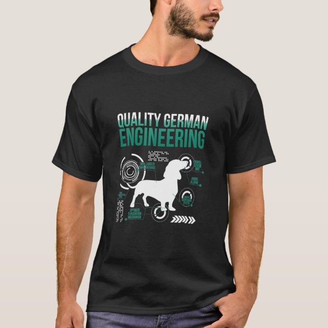 Camiseta Piada Sarcástica Dachshund Alemão (Frente)