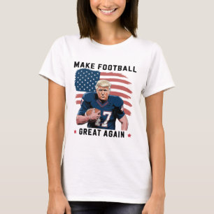 Camiseta Piada Trump Futebol Faz Futebol Americano Ótimo No