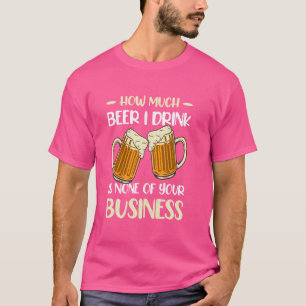 Camiseta Piadas Alcoólicas Engraçadas Porco de Cerveja Bebi
