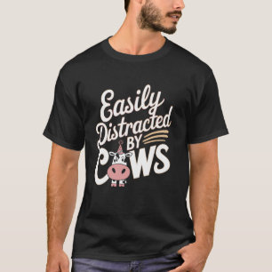 Camiseta Piadas de Amantes de Vacas Homens Mulheres Fácilme