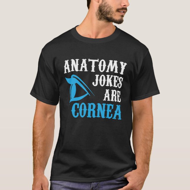 Camiseta Piadas de Anatomia Oftalmologia Optometrista Gráfi (Frente)