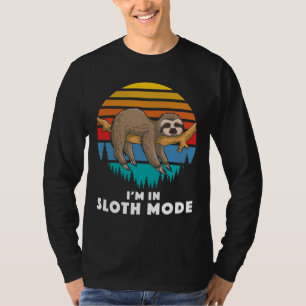 Camiseta Piadas De Animais Engraçadas Estou No Modo Lenta