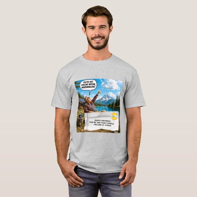 Camiseta Piadas de Embrulho de Chiclete (Frente Completa)