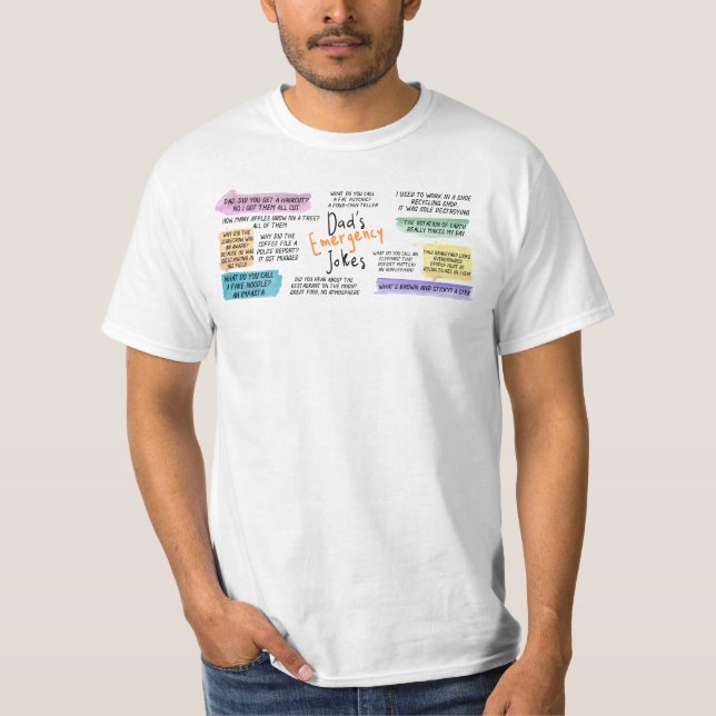 Camiseta Piadas de emergência dos pais (Frente)