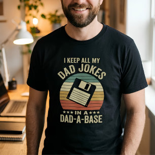 Camiseta Piadas de Pai de Disquete Engraçadas