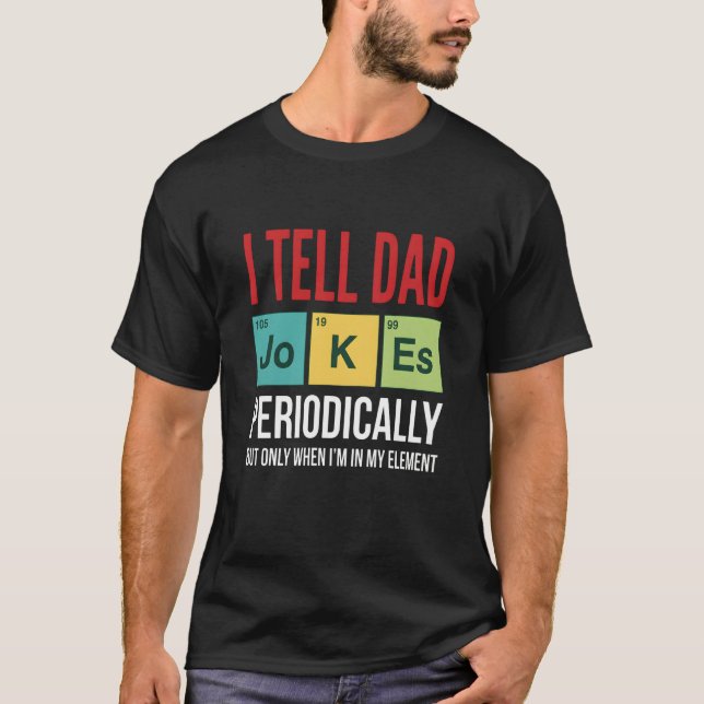 Camiseta piadas de pai engraçadas Dizer Piadas de Pai Perio (Frente)