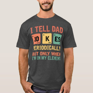 Camiseta Piadas de Pai Ruim Periodicamente Dia dos Pais Per