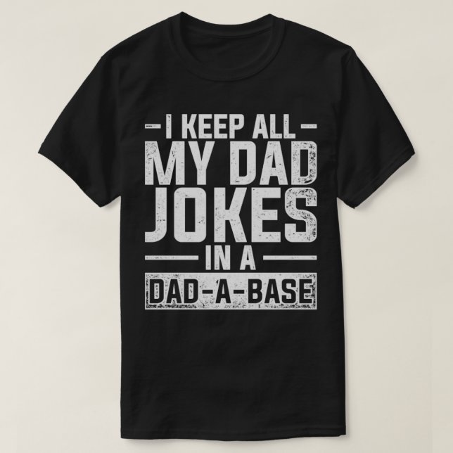 Camiseta Piadas de pais engraçadas do Punny DaddyABase (Frente do Design)