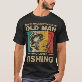 Camiseta Piadas de Pesca Antigas Engraçadas para Mulheres e