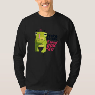 Camiseta Piadas de sapo eu te amo tanto anfíbio animal