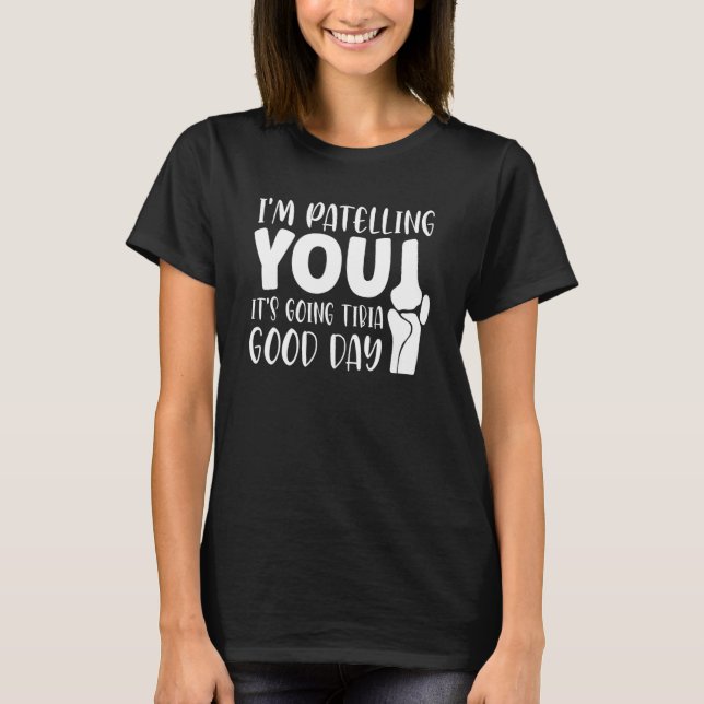 Camiseta Piadas de Terapeuta Piadas É Tibia Terapia Física (Frente)