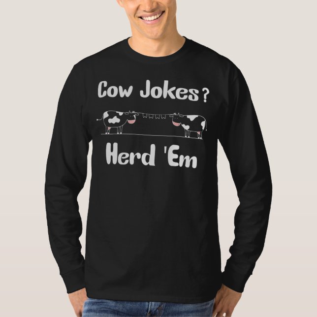 Camiseta Piadas de Vaca Herdam em Lúpulas Sarcásticas Piada (Frente)