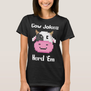 Camiseta Piadas de Vaca Herdam em Lúpulo Sarcástico Piadas