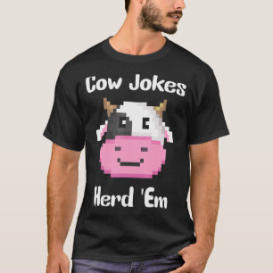 Camiseta Piadas de Vaca Herdam em Lúpulo Sarcástico Piadas