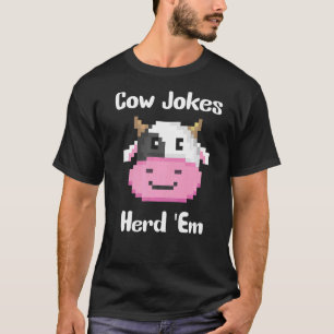 Camiseta Piadas de Vaca Herdam-em Piadas de Vacas Sarcástic