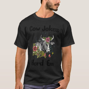 Camiseta Piadas de Vaca Herdam-em Piadas de Vacas Sarcástic