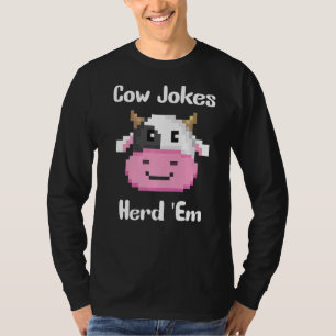 Camiseta Piadas de Vaca Herdam-em Piadas de Vacas Sarcástic