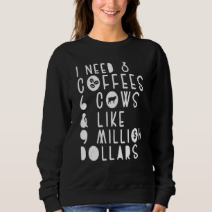 Camiseta Piadas De Vaca Preciso De 3 Cafés 6 Vacas Farmer