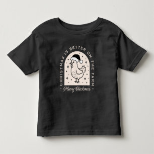 Camiseta Piadas engraçadas de galinha natal fazenda animal 