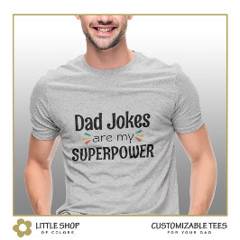 Camiseta Piadas engraçadas de papai Dia dos Pais personaliz