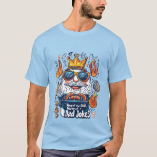 Camiseta Piadas engraçadas do Rei do Churrasco Pai
