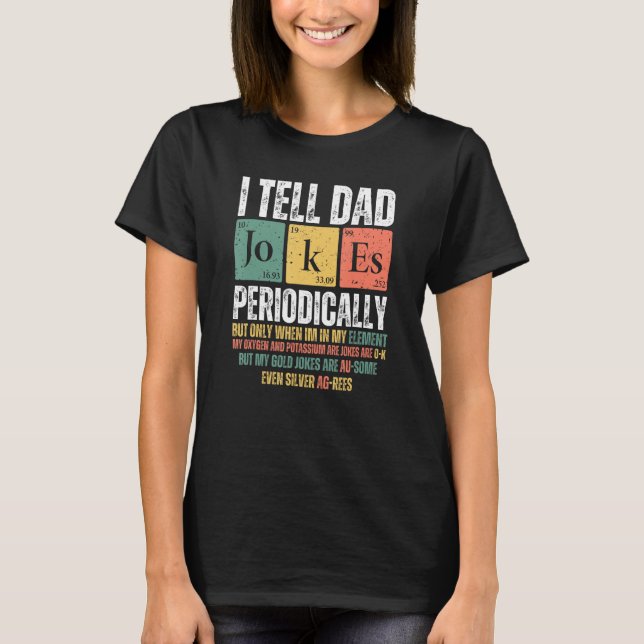 Camiseta Piadas novos papais Periodicamente, mas somente qu (Frente)
