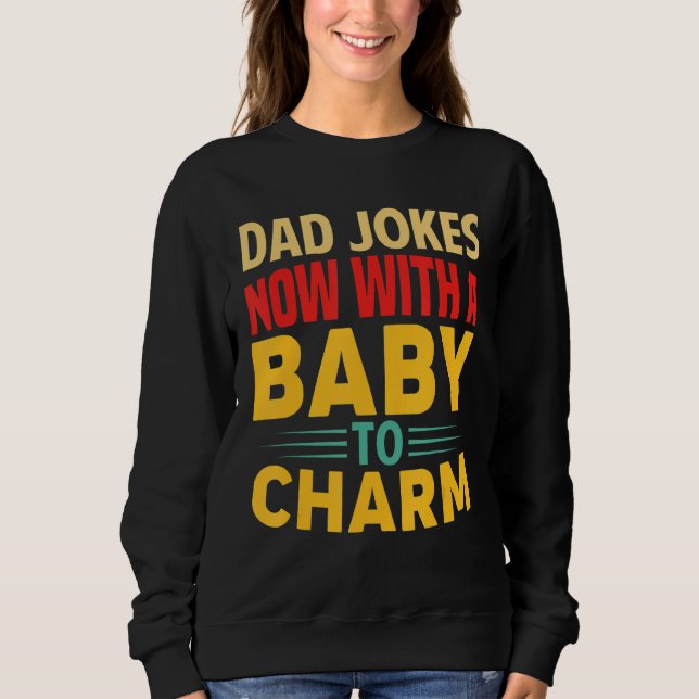 Camiseta Piadas Pais, agora com um bebê para charme, em bre (Frente)